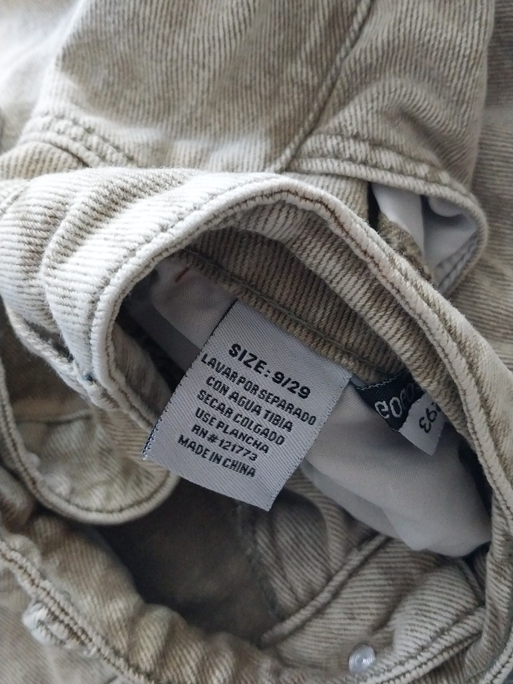 Girls Light Beige Straight Bottoms